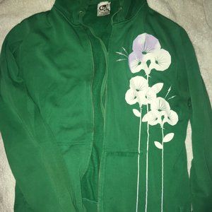 Vintage Coachella 2006 Green Hoodie Zip Up